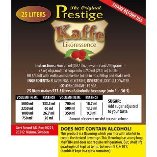 PR Danish Coffee Liqueur 25 liter