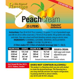 PR Peach Cream Essence 25 liter