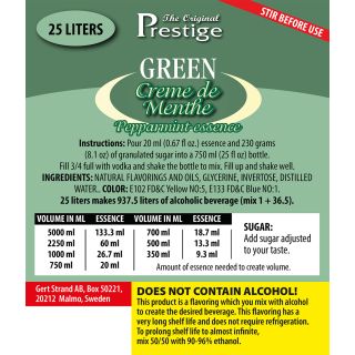 PR Green Peppermint Essence 25 liter
