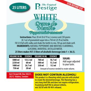 PR White Peppermint Liqueur Essence 25 liter