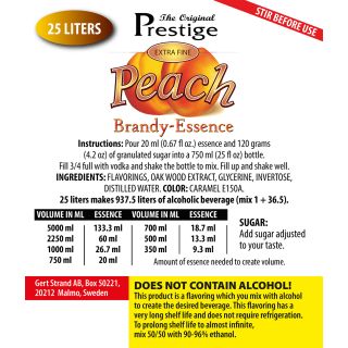 PR Peach Brandy 25 liter