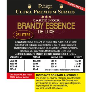 UP Brandy De Luxe Essence 25 liter