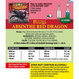 UP Absinthe Red Dragon 25 liter