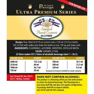 UP Swedish Punsch Essence 25 liter