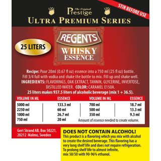 UP Regents whiskyessens 25L