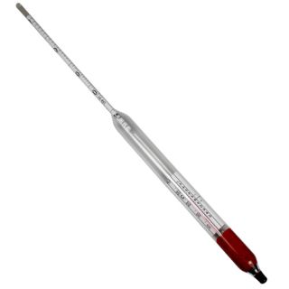 Alkoholmätare 30-60%, med termometer och korrigeringsskala